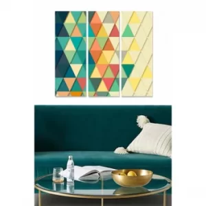 Image of MDF3045402 Multicolor Decorative MDF Painting (3 Pieces)