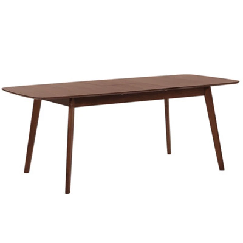 Image of Beliani Extending Dining Table Madox Dark Walnut 120/150 Cm 75 Cm