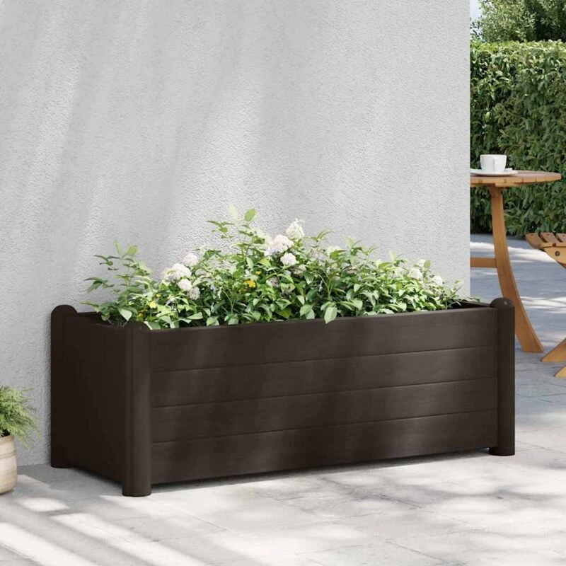 Image of VIDAXL Garden Raised Bed PP Mocha 100x43x35cm vidaXL 8720286194034