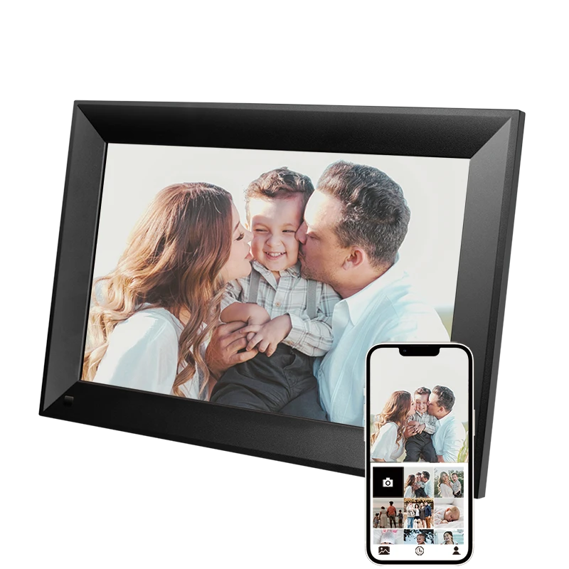 Image of LogiLink Digital Photo Frame. LCD. 10.1". Uhale App. 2.4 Ghz WiFi