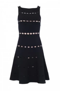 Image of French Connection Ruby Crepe Knit Dress Black