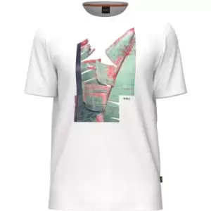 Image of Boss Boss Teecollage T-Shirt Mens - White