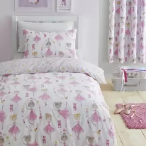 Image of Bedlam Kids Ballet Dancer Print Duvet Cover Set, Pink, Single