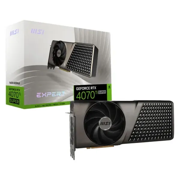 Image of MSI GEFORCE RTX 4070 TI SUPER 16G EXPERT graphics card NVIDIA 16GB GDDR6X GEFORCE RTX 4070 TI SUPER 16G EXPERT