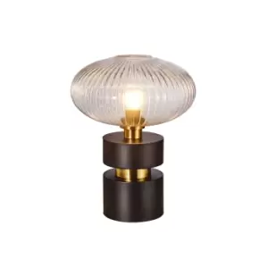 Image of Norma Globe Table Lamp Black E27