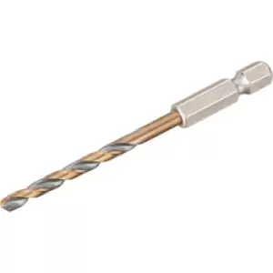 Image of DEWALT Black and Gold Hex Impact HSS Drill Bit 4mm Pack of 1