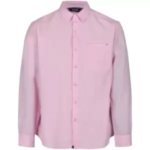 Image of Regatta Mens Bard Coolweave Organic Cotton Long Sleeve Shirt S- Chest 37-38' (94-96.5cm)