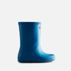 Image of Hunter Kids First Classic Wellington Boots - Poolhouse Blue - UK 9 Kids