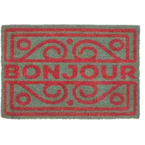 Image of Neon Bonjour Doormat - Premier Housewares