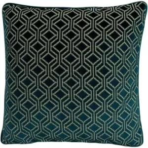 Image of Paoletti Avenue Cushion Cover (One Size) (Teal)