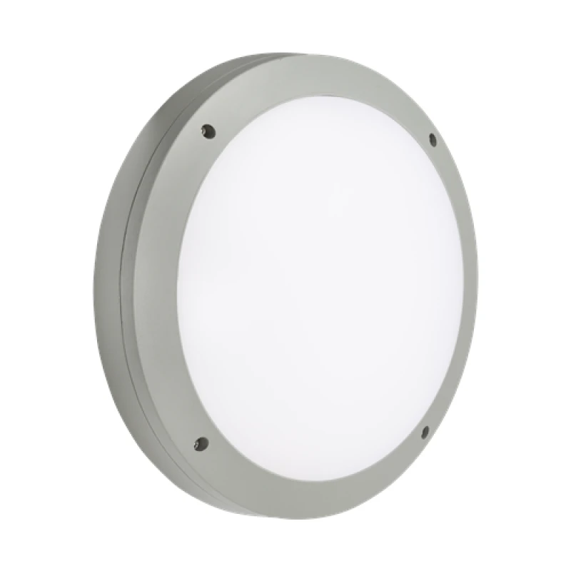 Image of Netlighting LED Round Bulkhead CCT Grey 230V IP65 18W Grey