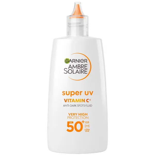 Image of Garnier Ambre Solaire Super UV Vitamin C Facial Fluid for Daily Use SPF 50+ 40ml