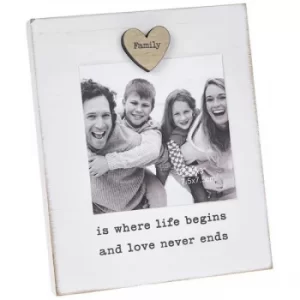 Image of Family Caring Words Magnet Frame
