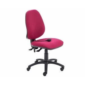 Image of TC Office Calypso Twin Lever Ergonomic Chair with Lumbar Pump, Claret