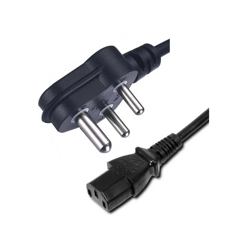 Image of FDL 2M S. AFRICA / INDIA MAINS PLUG TO C13 IEC SOCKET CABLE