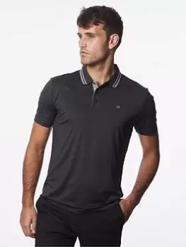 Image of Calvin Klein Golf Madison Tech Polo, Charcoal Size M Men