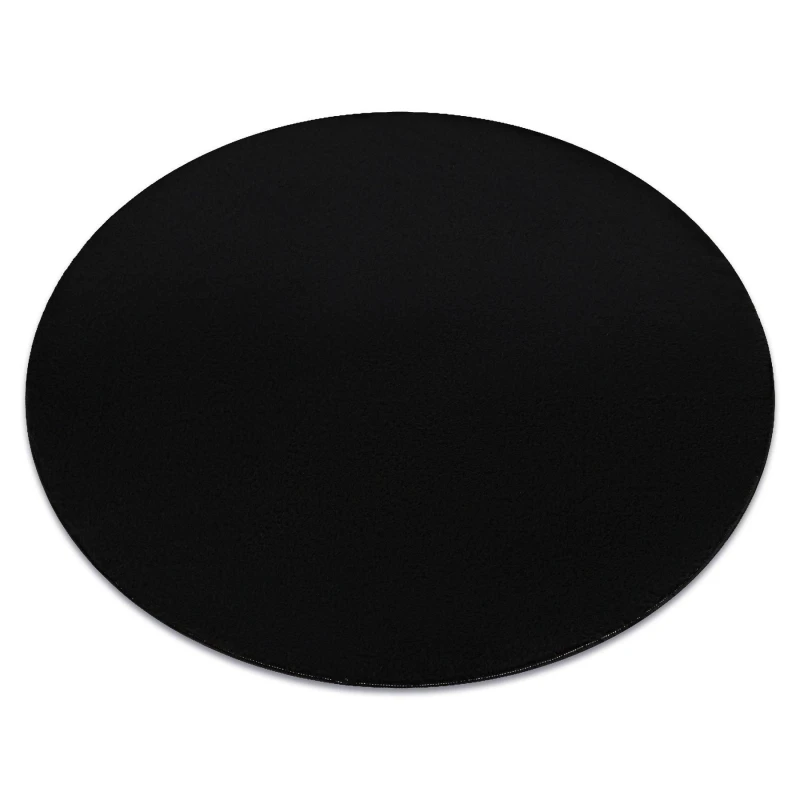 Image of RugsX Lindo Rug in Black Size: 200cm diameter Black Unisex 200cm diameter