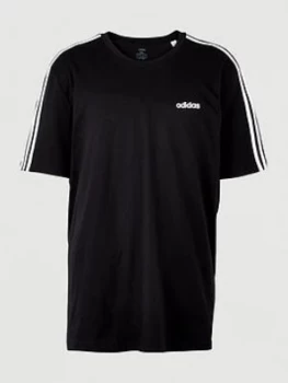 Image of Adidas Plus Size Essential 3-Stripe T-Shirt - Black