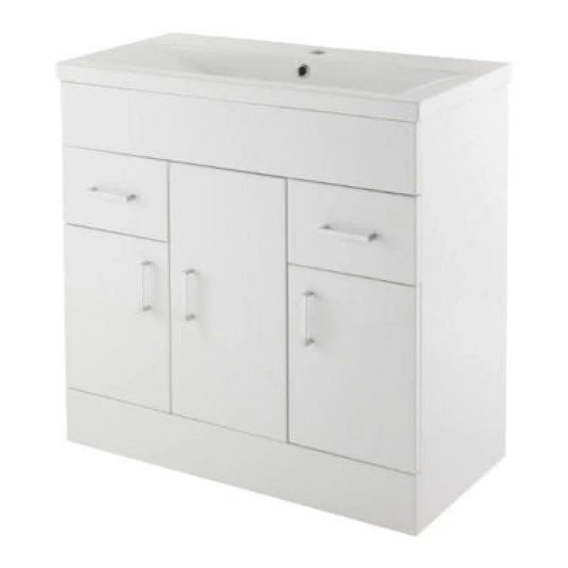 Image of Nuie White Minimalist 1000 Basin Unit