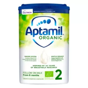Image of Aptamil Organic 2 Follow On Baby Milk Formula Powder 6-12 Months