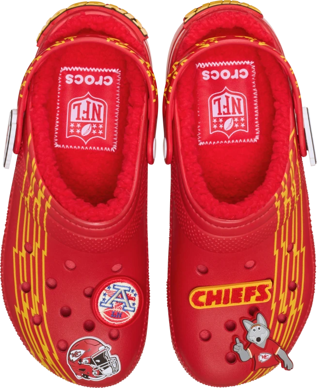 Image of Crocs Unisex NFL Kansas City Chiefs Classic Lined Clogs Multi W6/M5