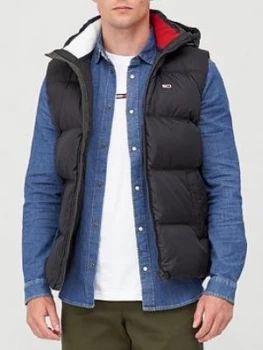 Image of Tommy Jeans Padded Down Vest - Black
