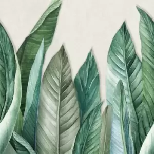 Image of Grandeco Life Digital Mural Digi Bananier - Green