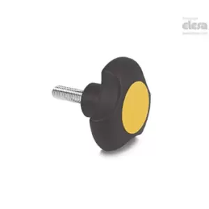 Image of ELESA Lobe knob-VTT.40-C-p-M8x40-C4 Yellow