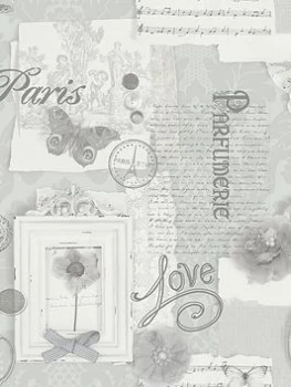 Image of Arthouse Felicity Silver Wallpaper