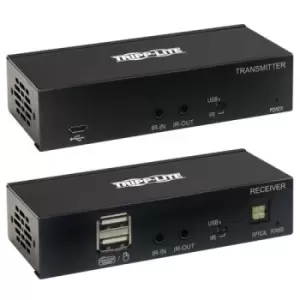 Image of Tripp Lite B127A-1A1-BHBH HDMI over Cat6 Extender Kit KVM Support 4K 60Hz 4:4:4 USB/IR PoC HDR HDCP 2.2 230 ft. TAA