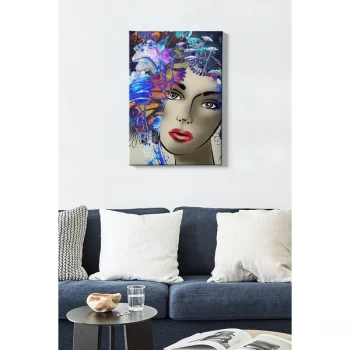 Image of Kanvas Tablo (50 x 70) - 49 Multicolor Decorative Canvas Painting