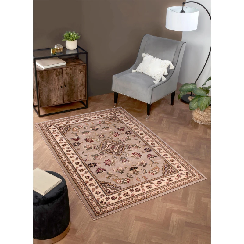 Image of HMC Home SHERBORNE TRADITIONAL RUG Beige unisex 160x230cm
