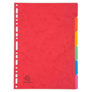 Image of Exacompta Dividers Plain A4 400gsm pack of 50, Multi