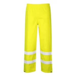 Image of Oxford Weave 300D Class 1 Hi Vis Trousers Yellow Extra Large 32"