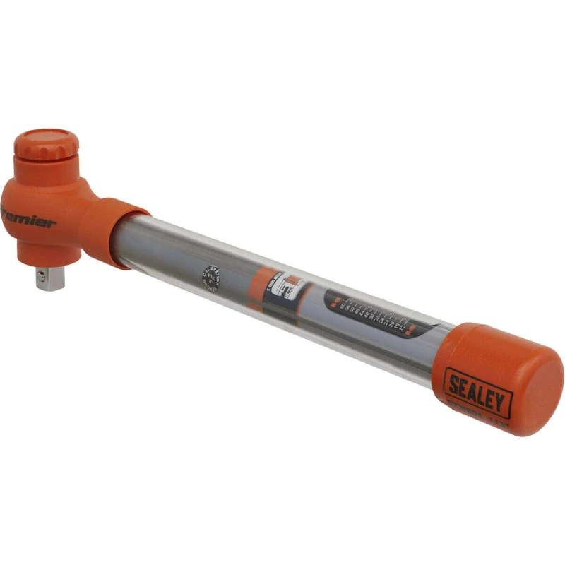 Image of Loops Insulated Torque Wrench - 1/2" Sq Drive - Calibrated - 12 to 60 Nm Range Multi