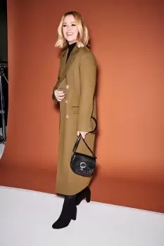 Image of Longline Military Button Coat