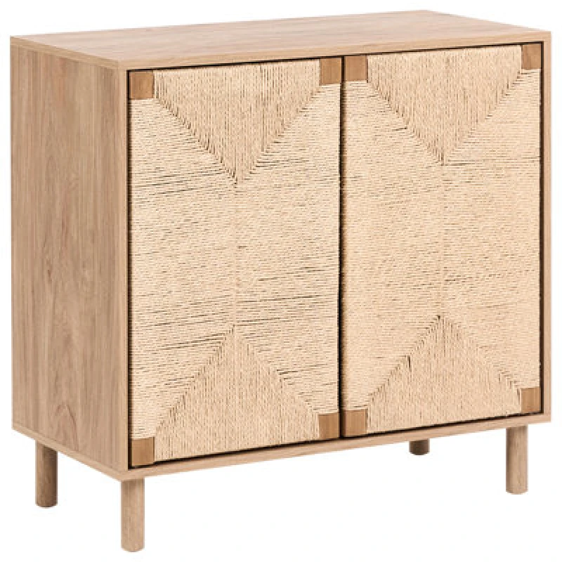 Image of Beliani 2 Door Sideboard Bondi Light Brown