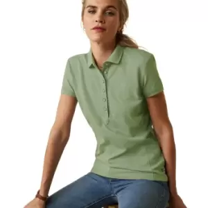 Image of Ariat Womens Prix 2.0 Polo Basil Medium