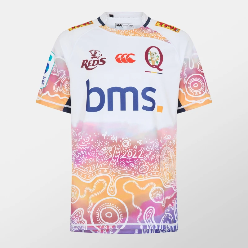 Image of Canterbury Mens Queensland Reds Away Replica Short-Sleeve T-Shirt Navy male S