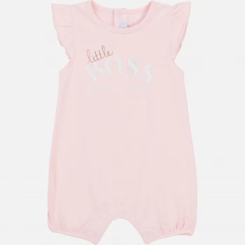 Image of Hugo Boss Baby Girls All-in-One Romper - Pale Pink - 9-12 months