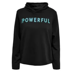 Image of Fude Life Hoodie with Slogan Print in Cotton Mix