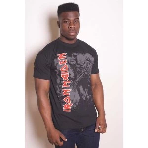 Image of Iron Maiden - Hi-Contrast Trooper Unisex Medium T-Shirt - Black