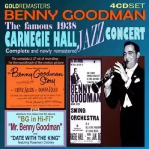 Image of Complete 1938 Carnegie Hall Concert Plus 4cd Box Set by Benny Goodman CD Album