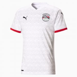 Image of PUMA Egypt Away Replica Mens Jersey, White/Black, size Medium, Clothing
