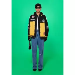 Image of Missguided Motocross Button Through Jacket - Yellow