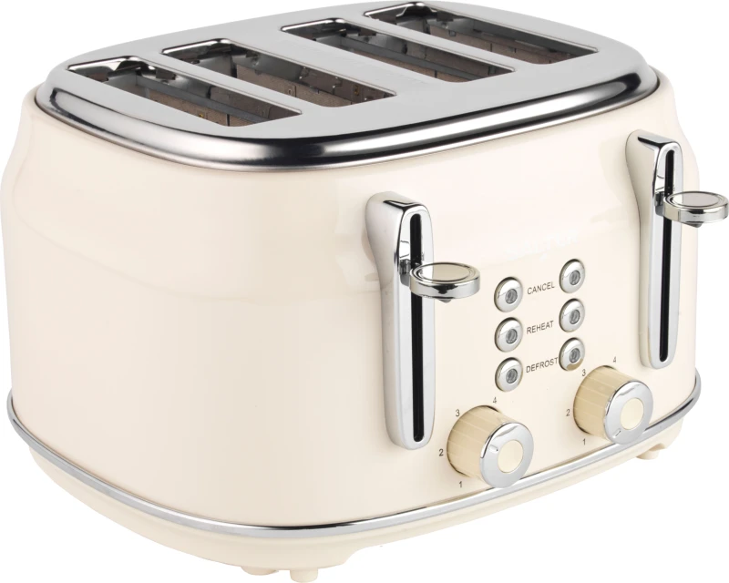 Image of SALTER Retro EK5739CRM 4-Slice Toaster - Cream 5054061210774