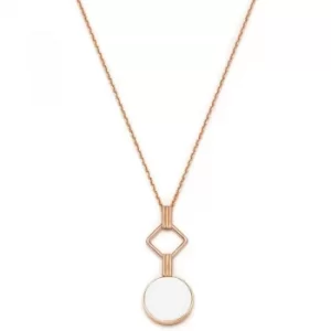 Image of Ladies Lola Rose Rose Gold Plated Marble Garbo Link Necklace