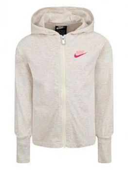 Image of Nike Younger Girls Knit Jacket - Grey, Size 2-3 Years, Women