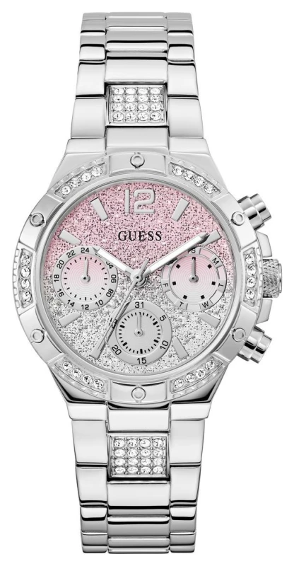 Image of Guess GW0950L1 HARLOW Multifunction (38mm) Ombre Glitter Watch