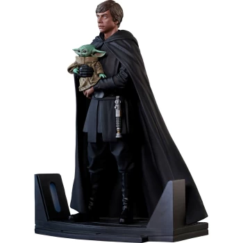 Image of Gentle Giant The Mandalorian Premier Collection Statue - Like Skywalker & Grogu